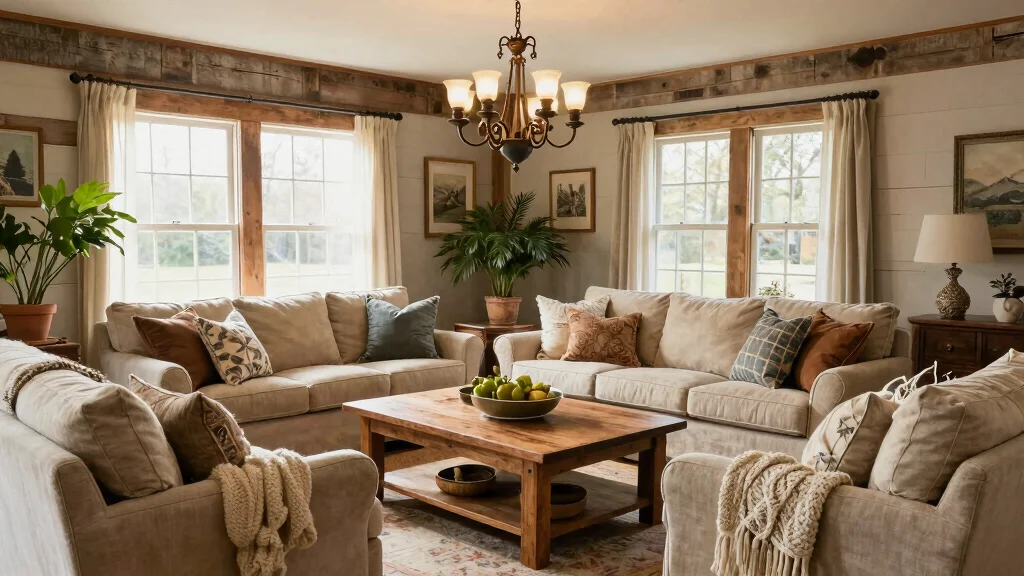 14 Farmhouse Living Room Ideas with Cozy Details