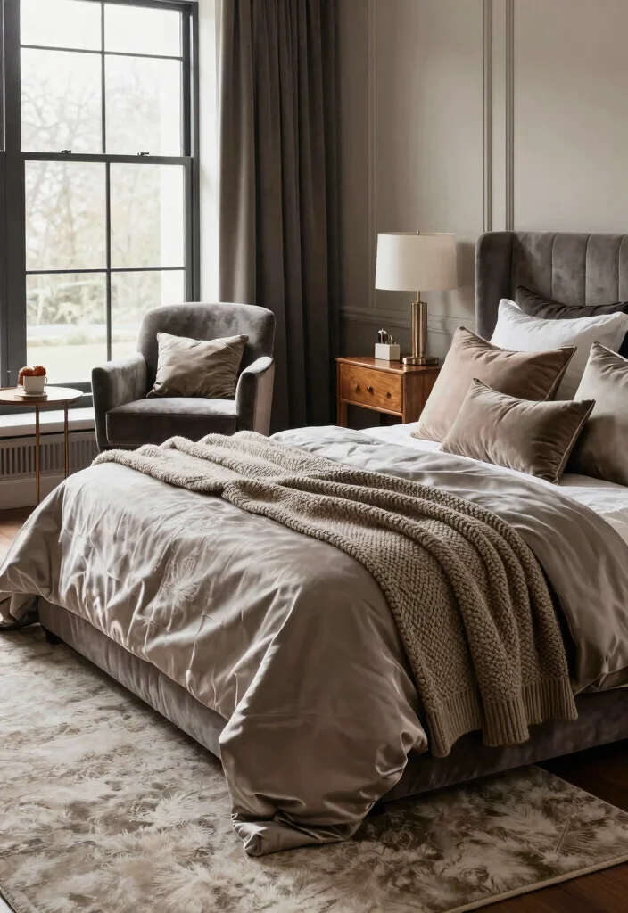 14 King Bedroom Ideas That Feel Spacious and Luxurious 13 14 King Bedroom Ideas That Feel Spacious and Luxurious 3. Calming Textures 0