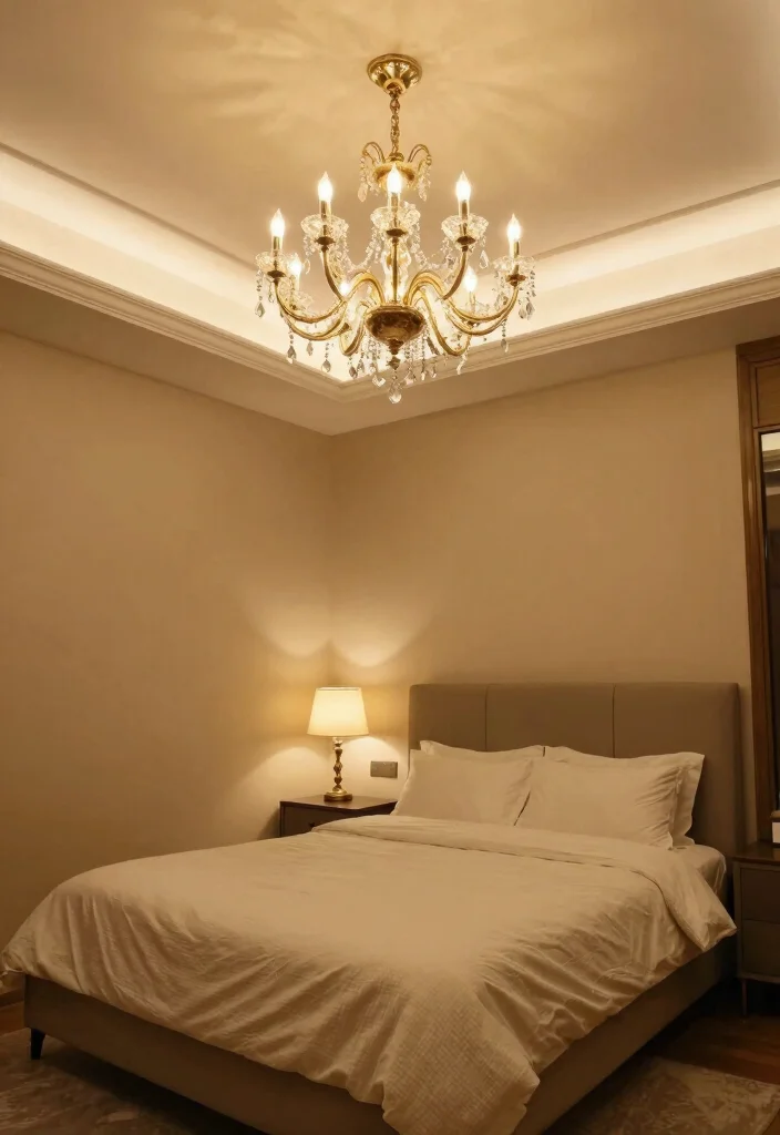 14 King Bedroom Ideas That Feel Spacious and Luxurious 14 14 King Bedroom Ideas That Feel Spacious and Luxurious 4. Statement Lighting 0