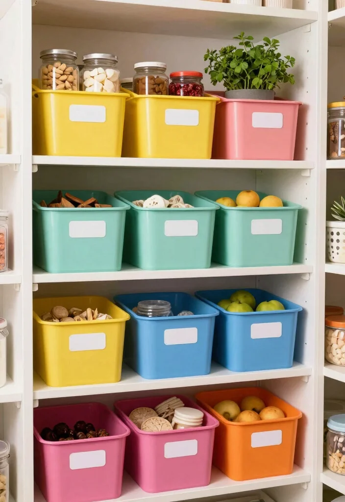 14 Kitchen Pantry Ideas That Make Storage Effortless 10. Color Coded Organization 0