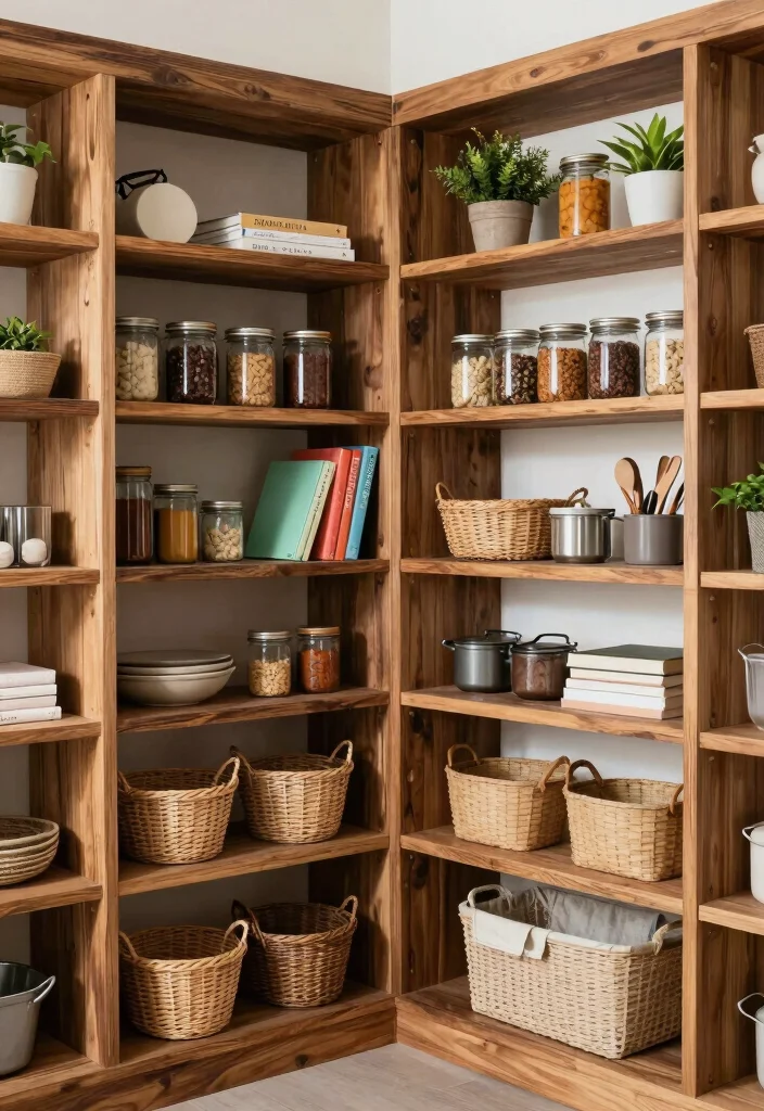 14 Kitchen Pantry Ideas That Make Storage Effortless 11. Open Shelving Stacks 0