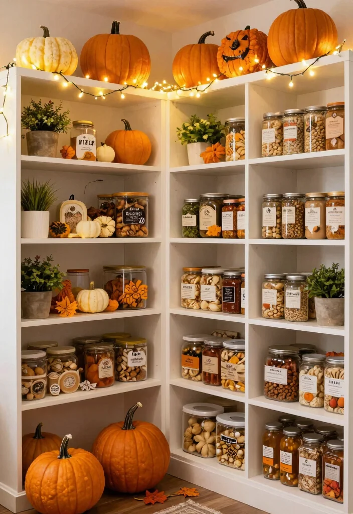 14 Kitchen Pantry Ideas That Make Storage Effortless 14. Seasonal Decor 0