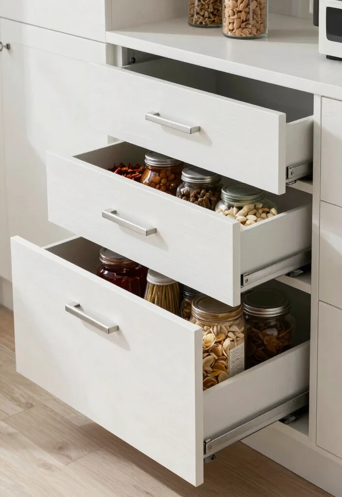 14 Kitchen Pantry Ideas That Make Storage Effortless 4. Hidden Pull Out Drawers 0