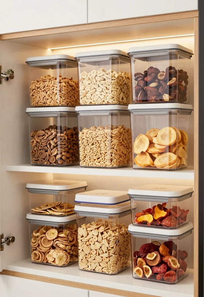 14 Kitchen Pantry Ideas That Make Storage Effortless 6. Clear Container Systems 0