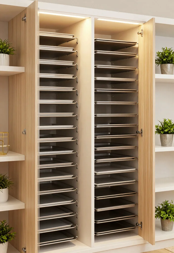 14 Kitchen Pantry Ideas That Make Storage Effortless 7. Vertical Dividers 0