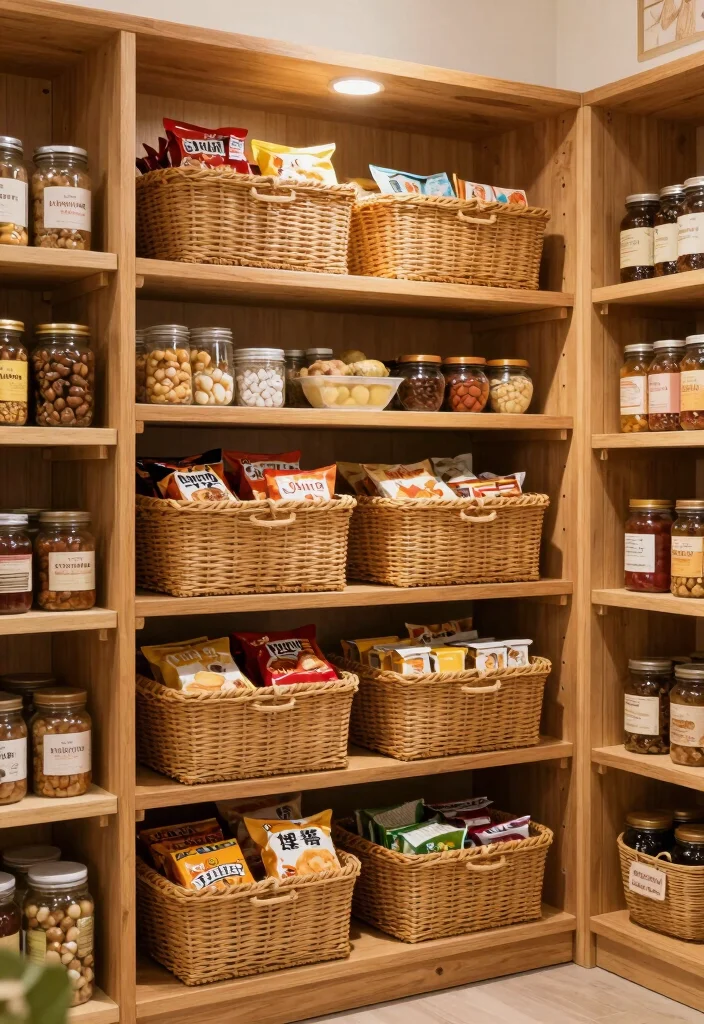 14 Kitchen Pantry Ideas That Make Storage Effortless 8. Under Shelf Baskets 0