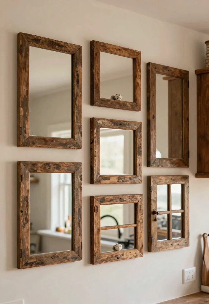 14 Kitchen Wall Ideas That Instantly Add Character 12. Reclaimed Window Frames 0