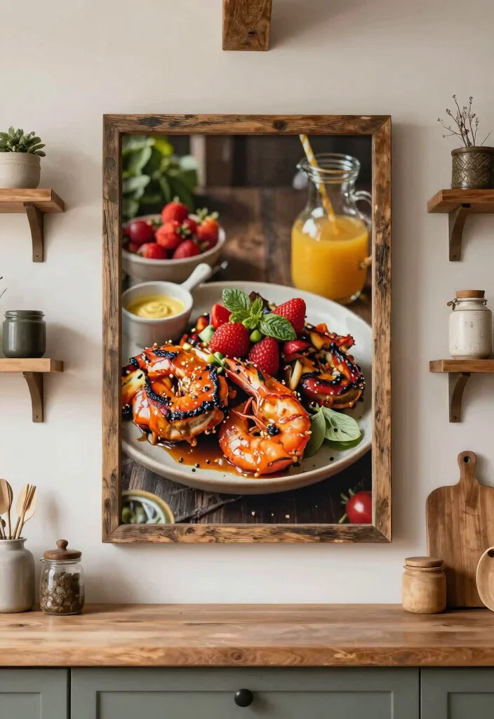 14 Kitchen Wall Ideas That Instantly Add Character 13. Statement Wall Art 0