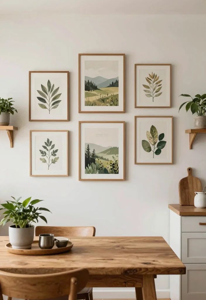 14 Kitchen Wall Ideas That Instantly Add Character 14. Nature Inspired Artwork 0