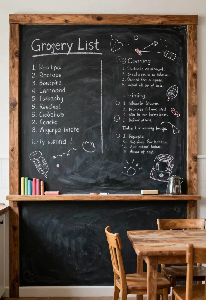 14 Kitchen Wall Ideas That Instantly Add Character 3. Chalkboard Paint Walls 0