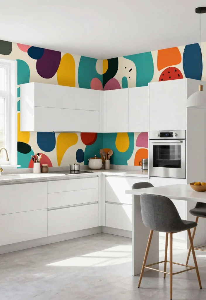 14 Kitchen Wallpaper Ideas That Make a Big Statement 7. Removable Wallpaper for Flexibility 0