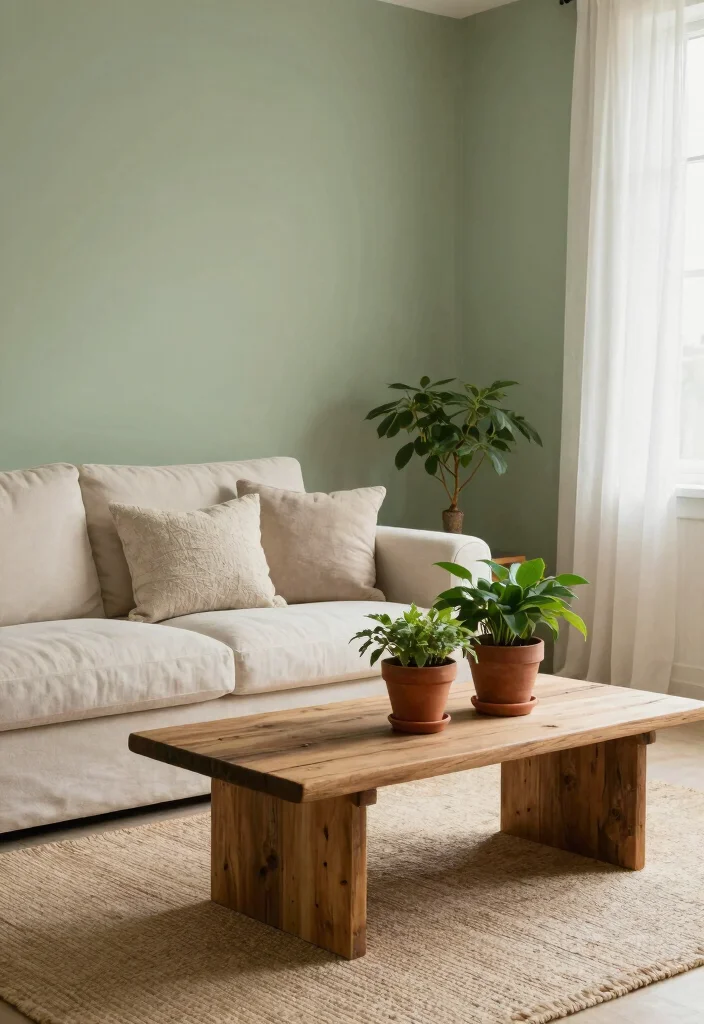 14 Living Room Paint Ideas That Refresh Everything 1. Soft Sage for Calmness 0