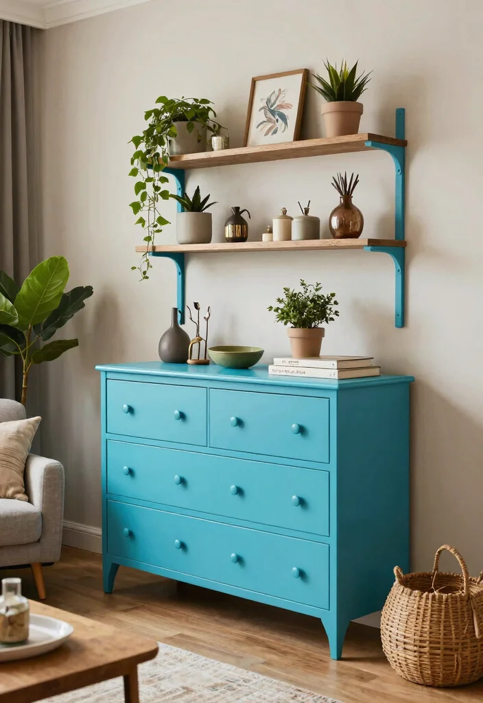 14 Living Room Wall Unit Ideas That Hide Clutter 13. Repurposed Furniture Wall Units 0