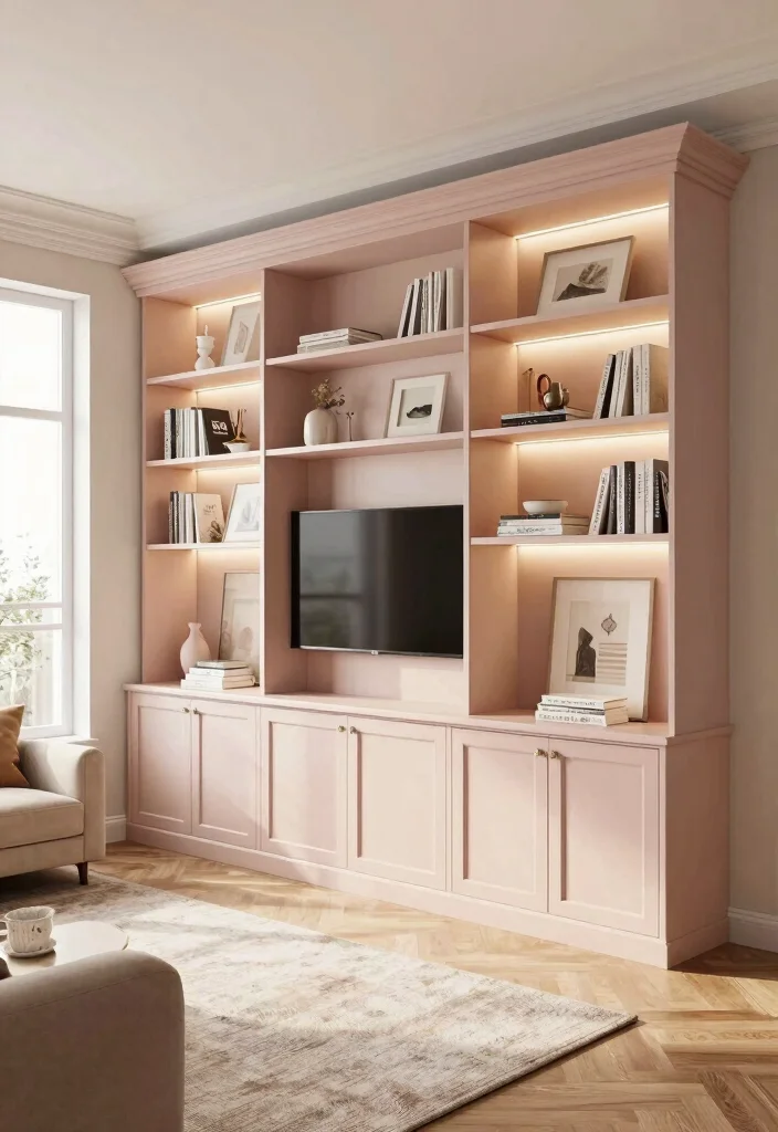 14 Living Room Wall Unit Ideas That Hide Clutter 3. Built in Wall Units for Seamless Integration 0