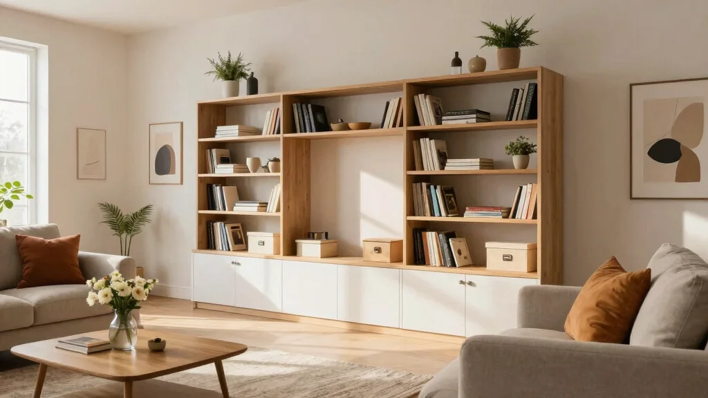 14 Living Room Wall Unit Ideas That Hide Clutter
