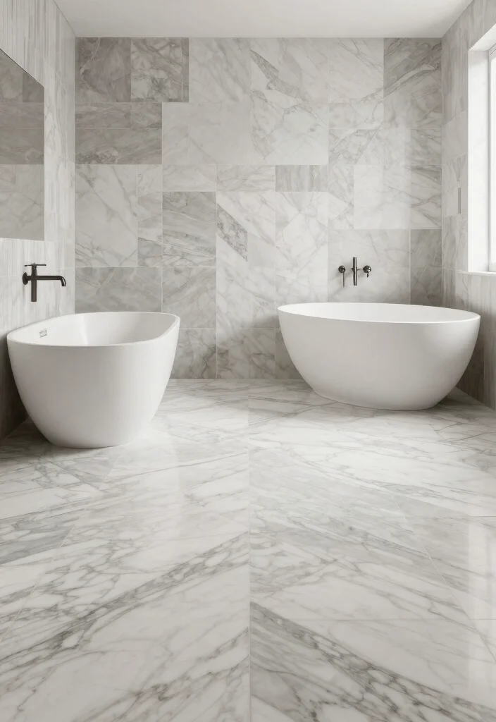 14 Marble Bathroom Ideas That Always Look Expensive 41 14 Marble Bathroom Ideas That Always Look Expensive 11. Creative Marble Layouts 0