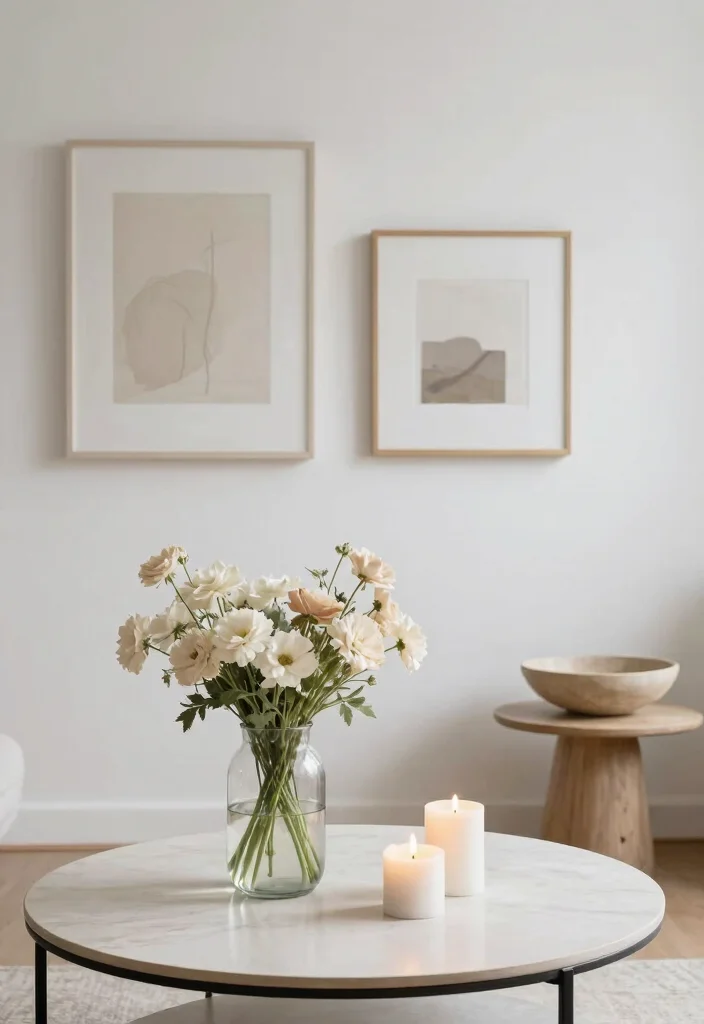 14 Neutral Living Room Ideas That Feel Calm and Elevated 10. Minimalist Accessories 0