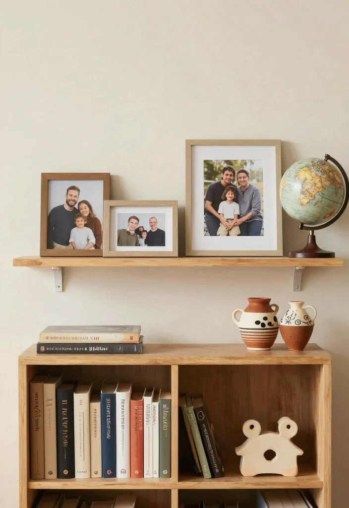 14 Neutral Living Room Ideas That Feel Calm and Elevated 13. Personalized Touches 0