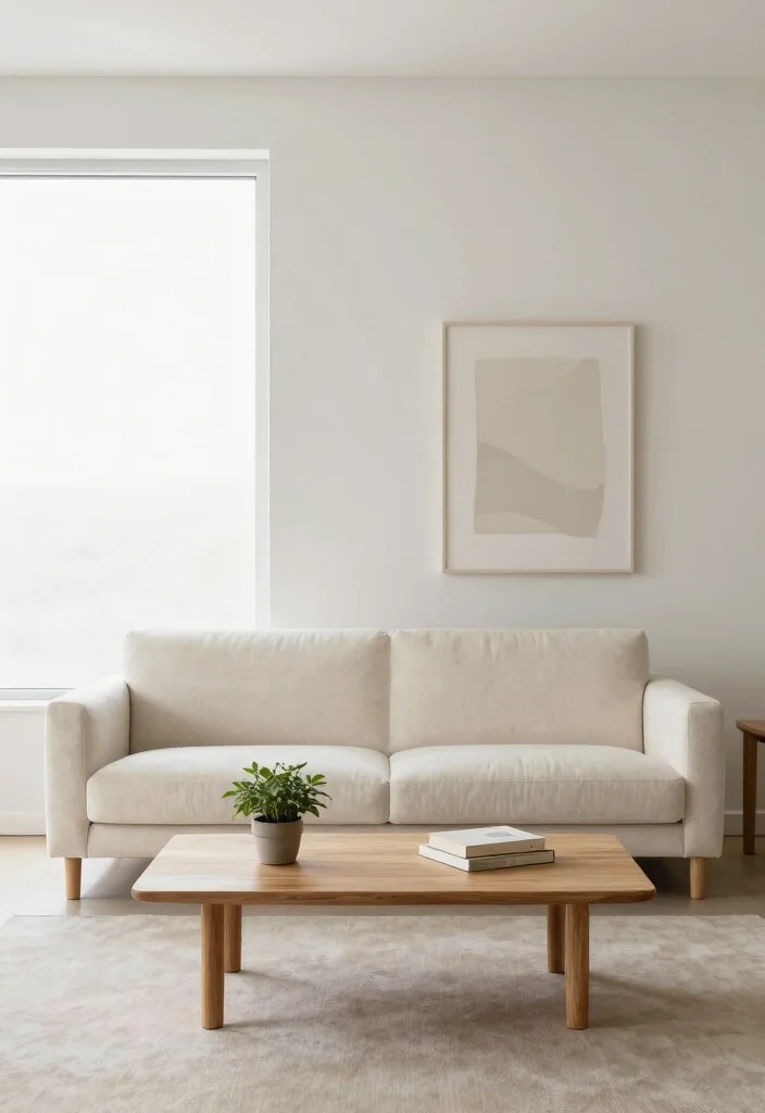 14 Neutral Living Room Ideas That Feel Calm and Elevated 3. Minimalist Furniture Selection 0