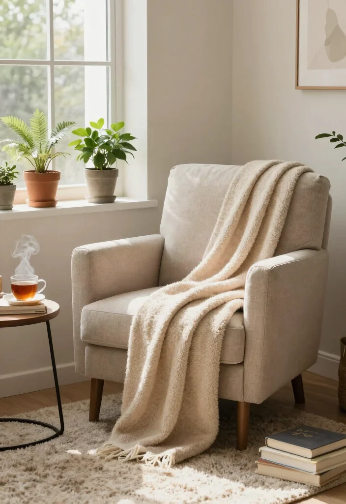 14 Neutral Living Room Ideas That Feel Calm and Elevated 8. Cozy Nooks 0