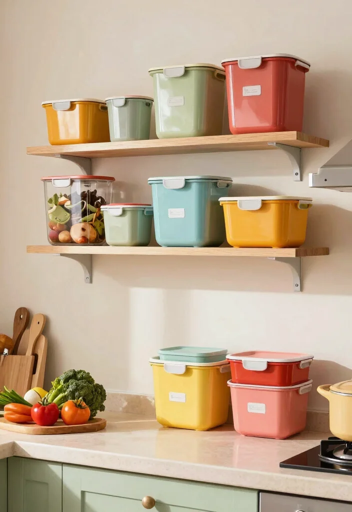14 Smart Kitchen Ideas That Make Life Easier 12. Color Coded Storage 0