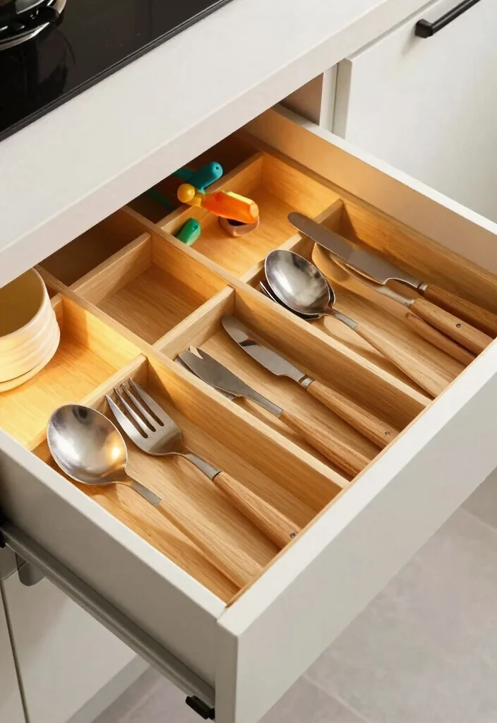 14 Smart Kitchen Ideas That Make Life Easier 4. Drawer Dividers 0