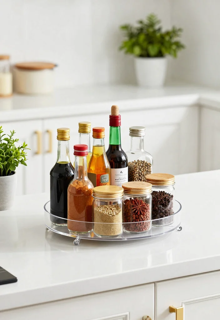 14 Smart Kitchen Ideas That Make Life Easier 5. Lazy Susans 0