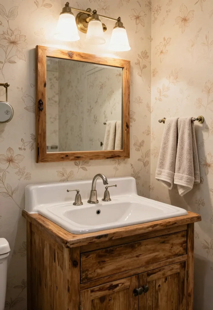 15 Bathroom Renovation Ideas That Add Value Fast 11. Vintage Touches for Character 0