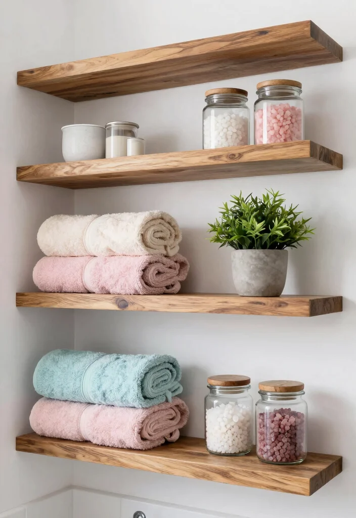 15 Bathroom Renovation Ideas That Add Value Fast 12. Open Shelving for Display and Storage 0