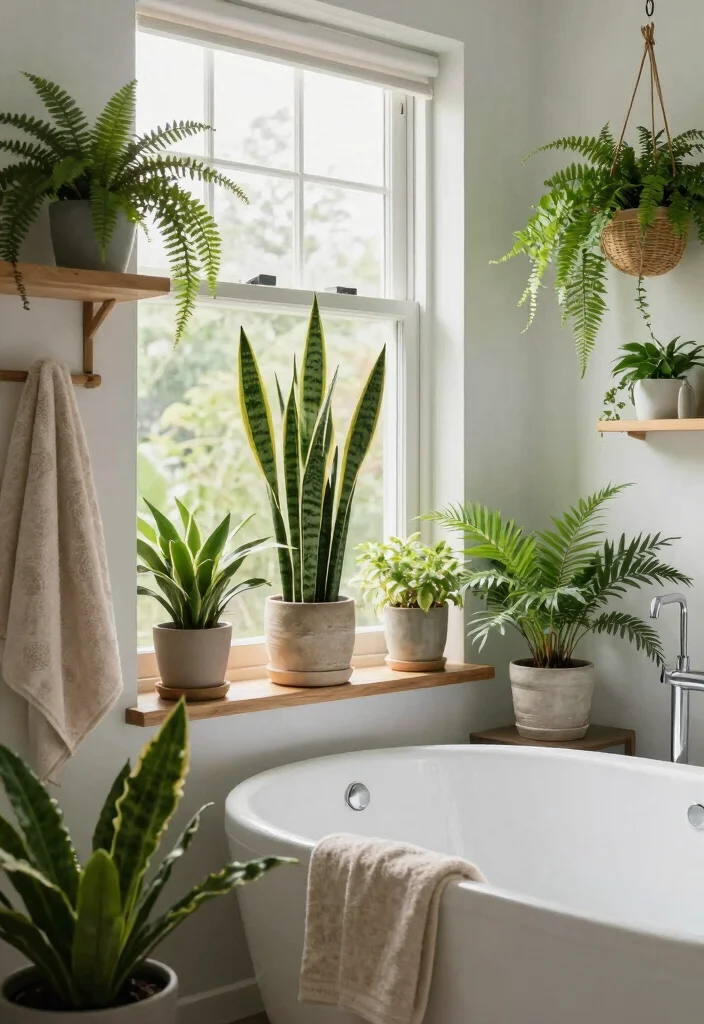 15 Bathroom Renovation Ideas That Add Value Fast 7. Adding Greenery for a Spa Like Feel 0