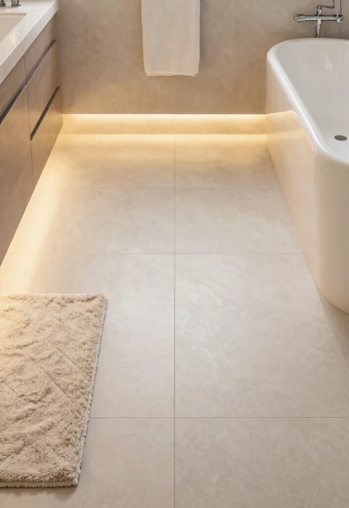 15 Large Bathroom Ideas That Feel Like a Private Spa 6. Comforting Heated Flooring 0