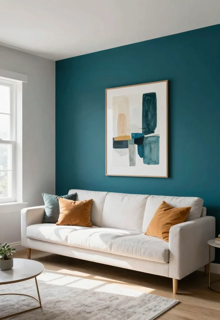 18 Living Room Wall Ideas That Completely Change the Space 2. Bold Accent Walls 0