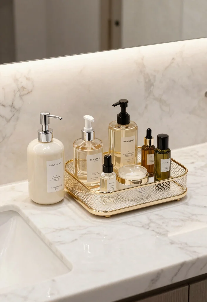 18 Luxury Bathroom Ideas That Feel Hotel Worthy 11. Elegant Bathroom Accessories 0