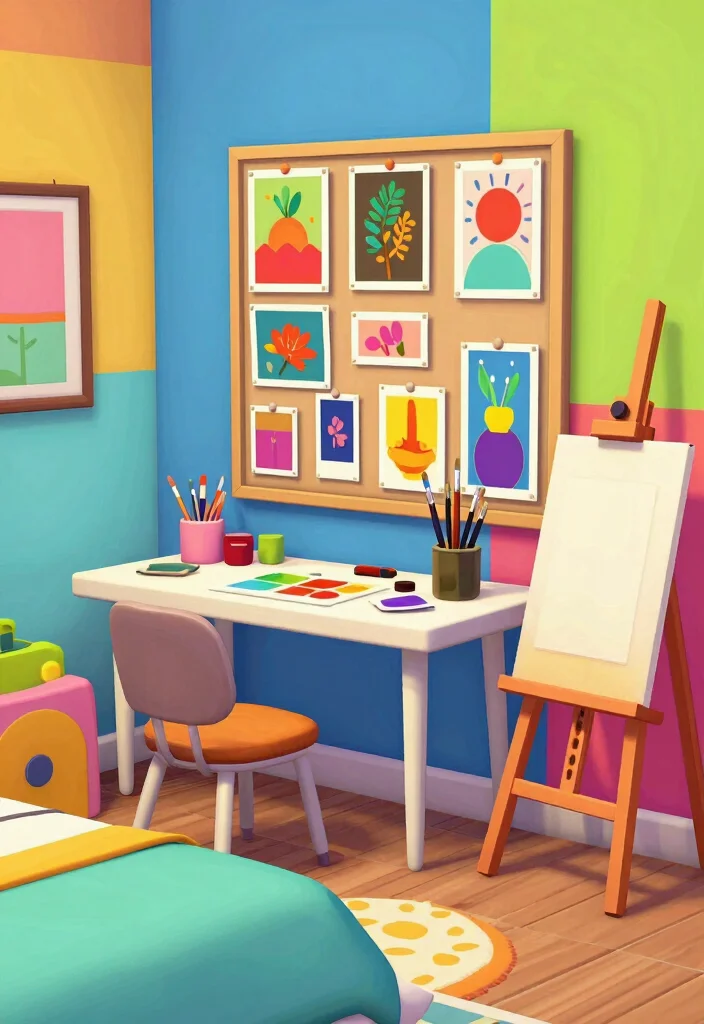 9 Bloxburg Bedroom Ideas Everyone Is Saving 5. Artsy Creative Space 0