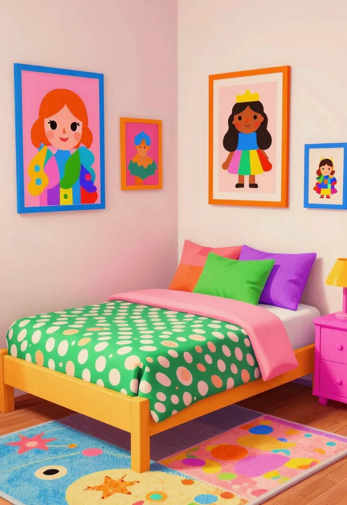 9 Bloxburg Bedroom Ideas Everyone Is Saving 8. Quirky Color Splash 0